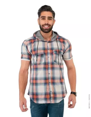 پیراهن مردانه چهارخونه Rayan مدل 36961